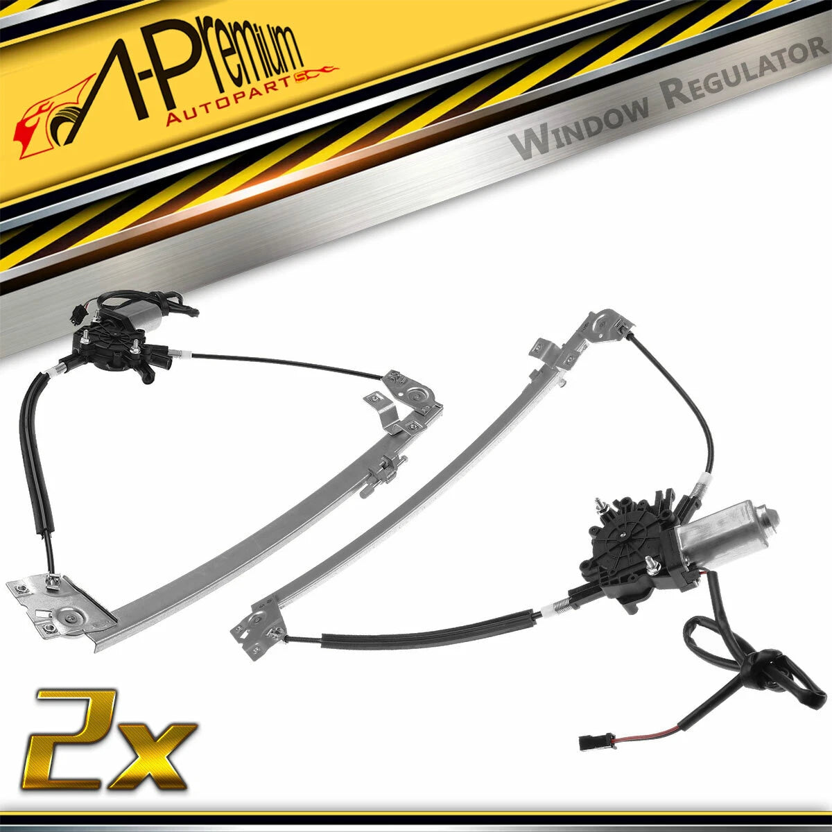 Front Power Window Regulator with Motor for Audi 100 5000 V8 Quattro (443837397D, 443837398D, PX0311L)