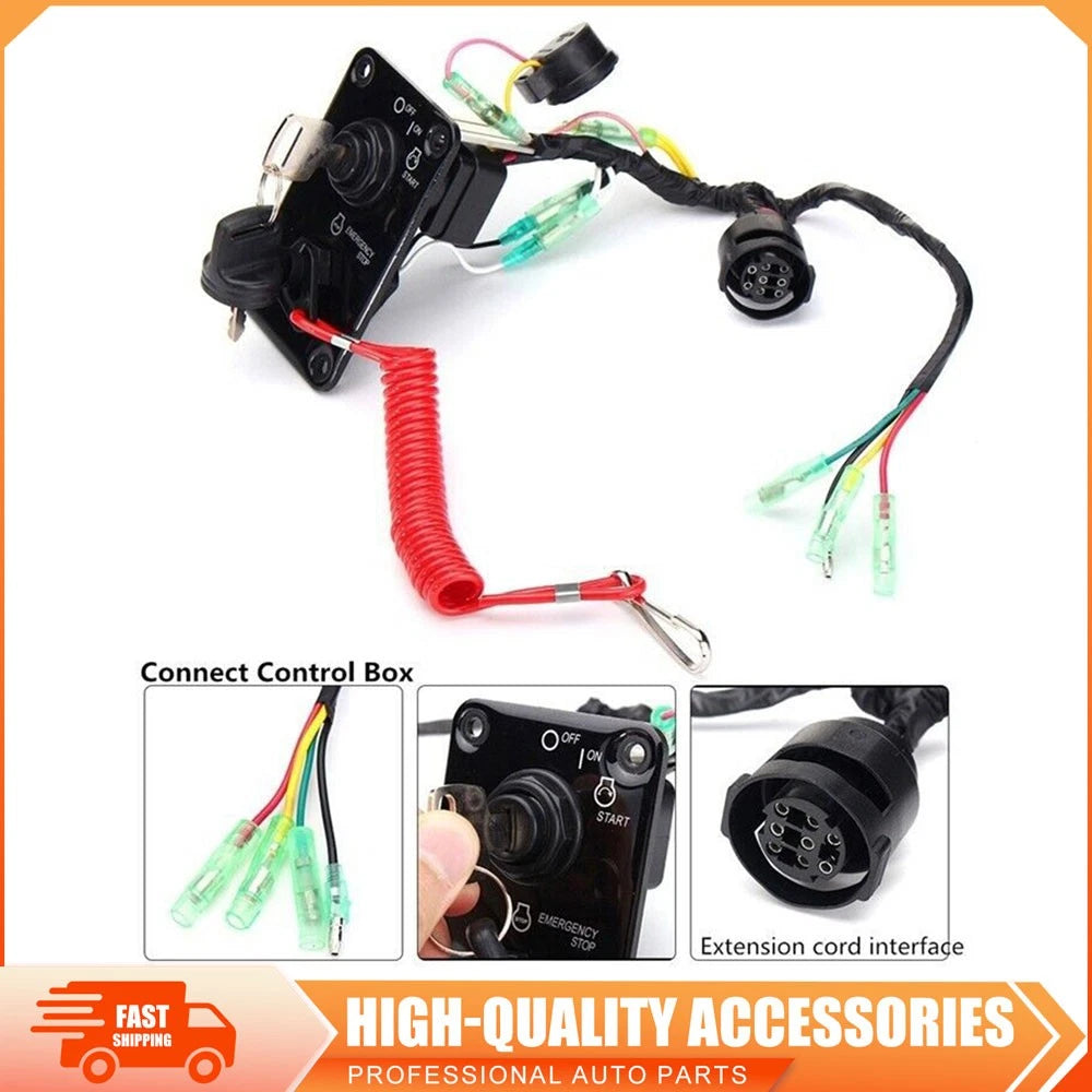 Outboard Single Engine Key Switch Panel for Yamaha (704-82570-08-00)