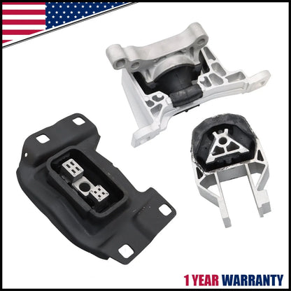 Engine Mount Set for Ford Escape (2013–2019) 1.5L 1.6L - 3 Pieces