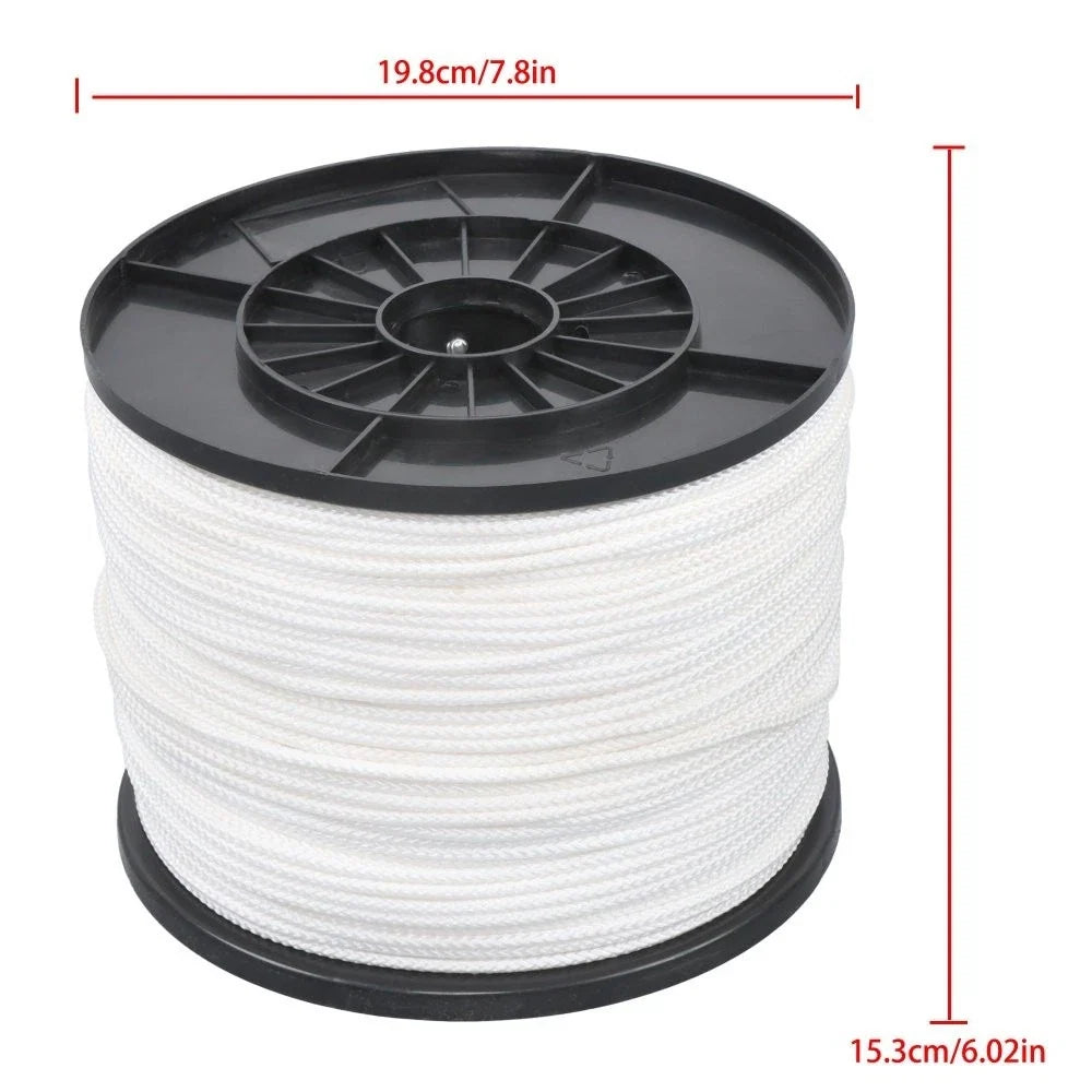 1/8 Inch White Polypropylene Tying Twine Pull Line 1000 Feet 8 Strand