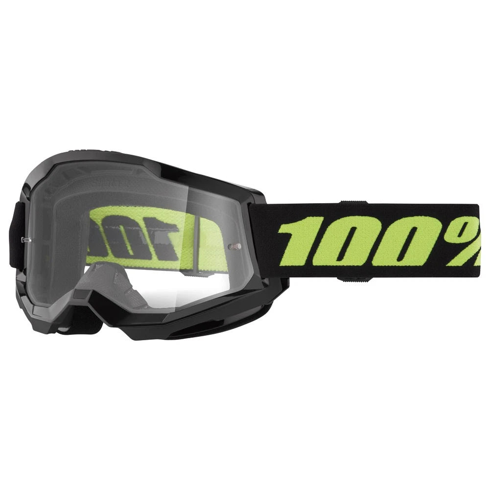 100% Strata 2 Goggle for Solar Eclipse Frame/Clear Lens (50027-00022)