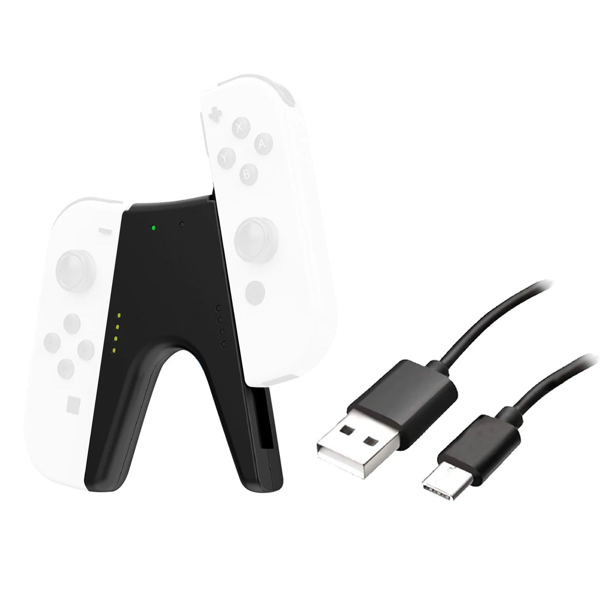 V Shape Charging Grip for Nintendo Switch JoyCon Controller (2017–Present)