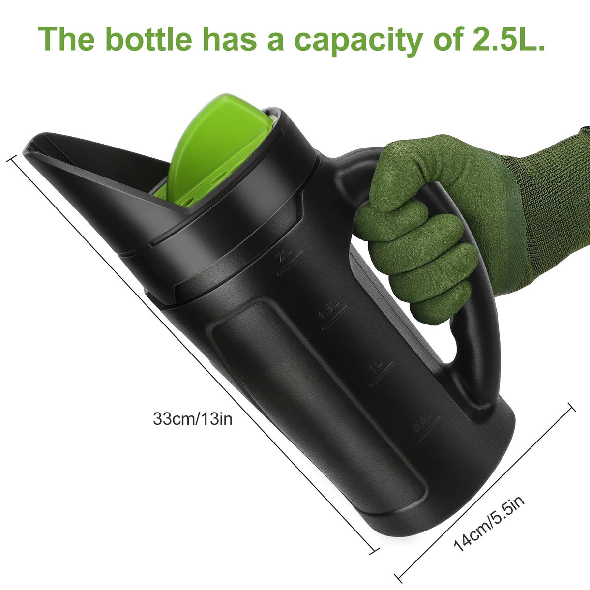 2.5L Hand Shaker Spreader for Fertilizer Grass Seed Ice Melt