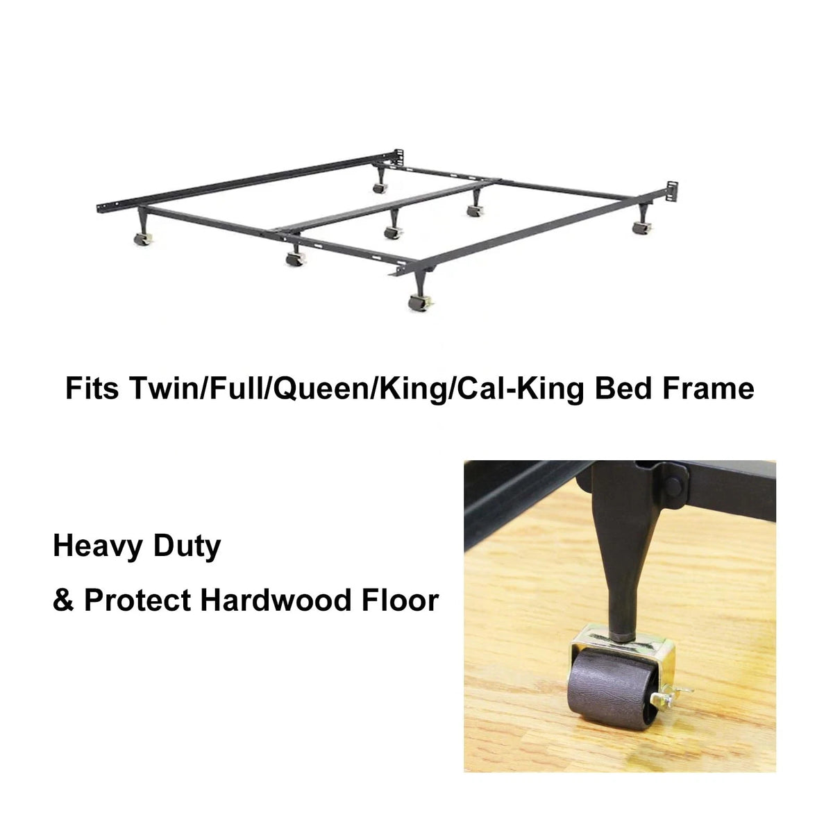 Set of 4 Heavy Duty Bed Frame Wheels Casters 4.06" for Universal Use