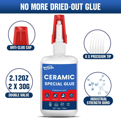 30g Ceramic Super Glue for Instant Bond (High Strength)