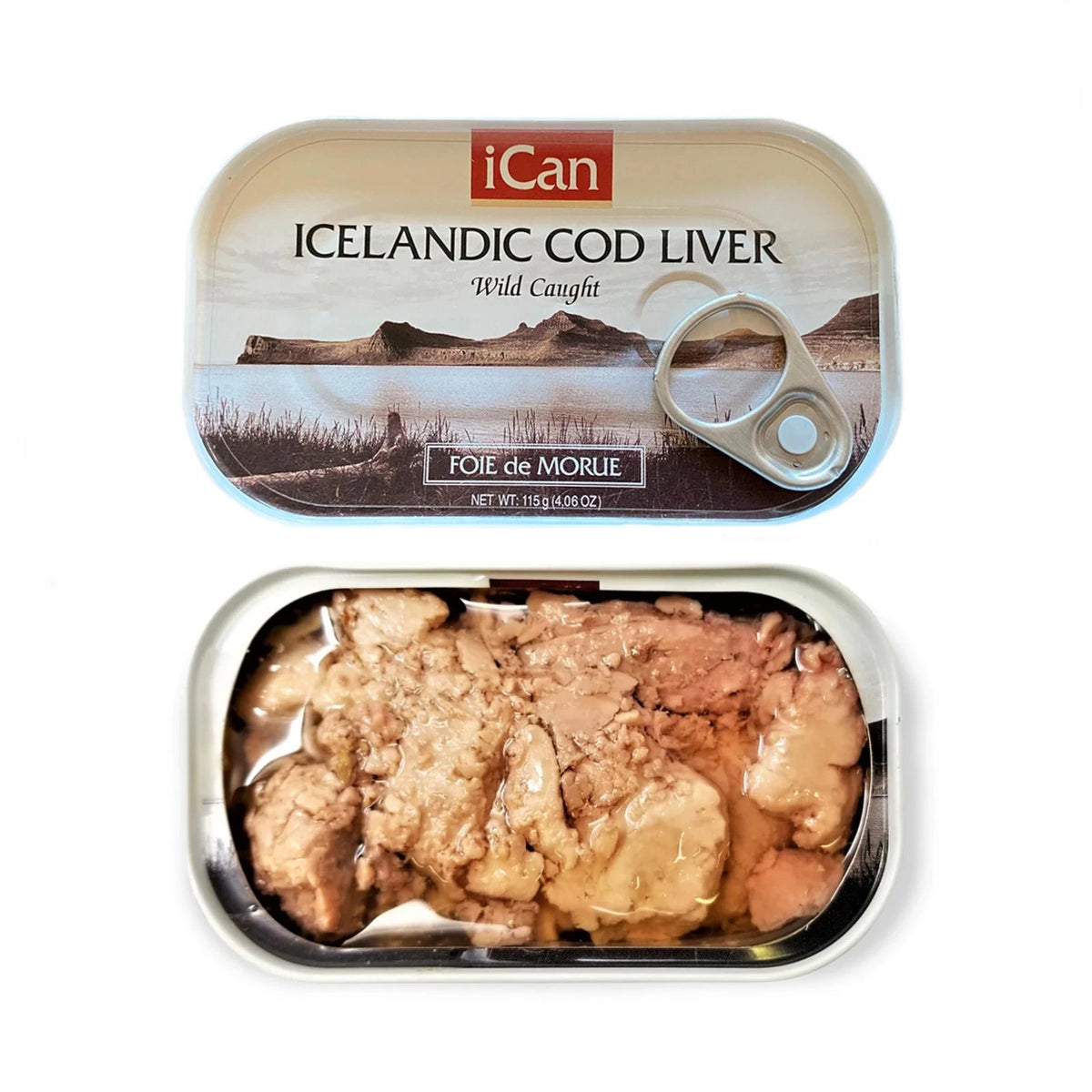 Pack of 12 Icelandic Cod Liver Wild Caught 4oz Cans