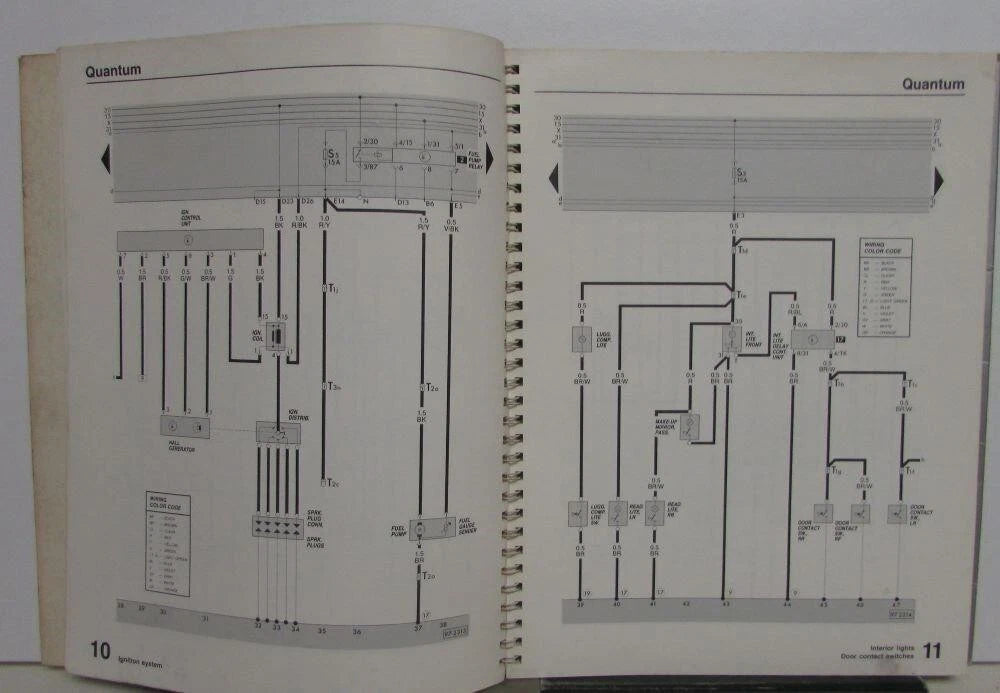 Electrical Wiring Diagrams for Volkswagen Quantum Vanagon (1987)