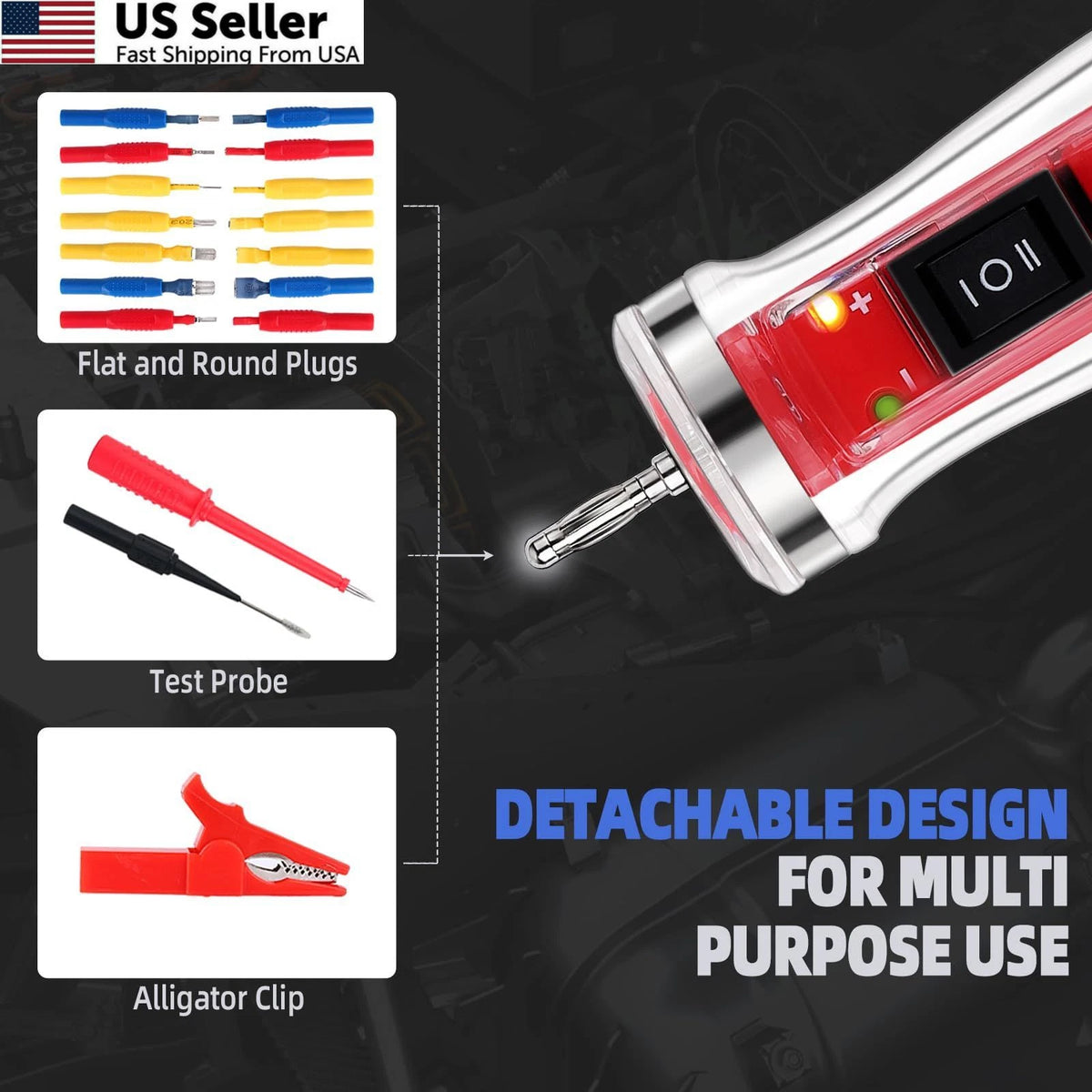 Power Circuit Probe Tester Kit for Automotive (LCD Digital)