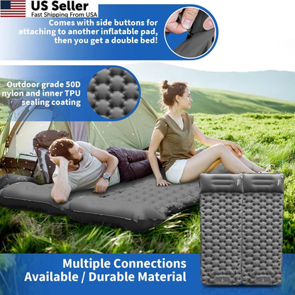 Ultralight Inflatable Sleeping Pad for Camping (Single)