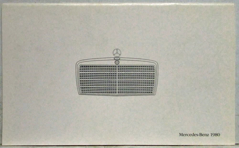 Flip-Up Sales Brochure for Mercedes-Benz 240 280 300 450 (1980)