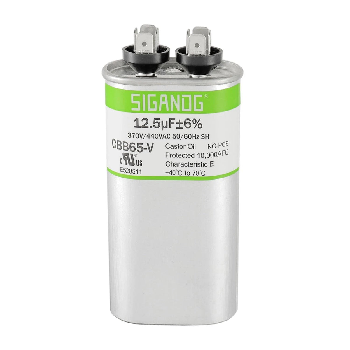 12.5uF 370V CBB65 Run Start Capacitor for Automotive Applications