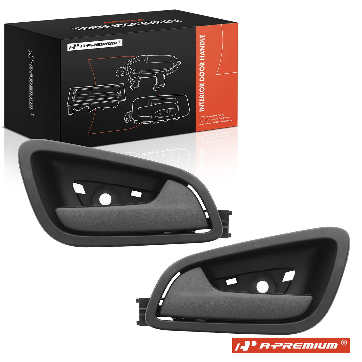 2X Rear Black Interior Door Handle for Ford Escape (2013–2019) CJ5Z-7822601-AG