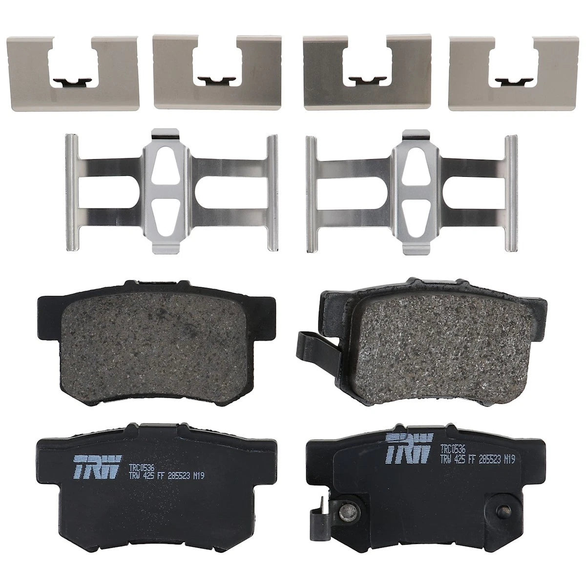 2X TRC0536 Brake Pad Set for Acura RDX Element TL (2000–2012)