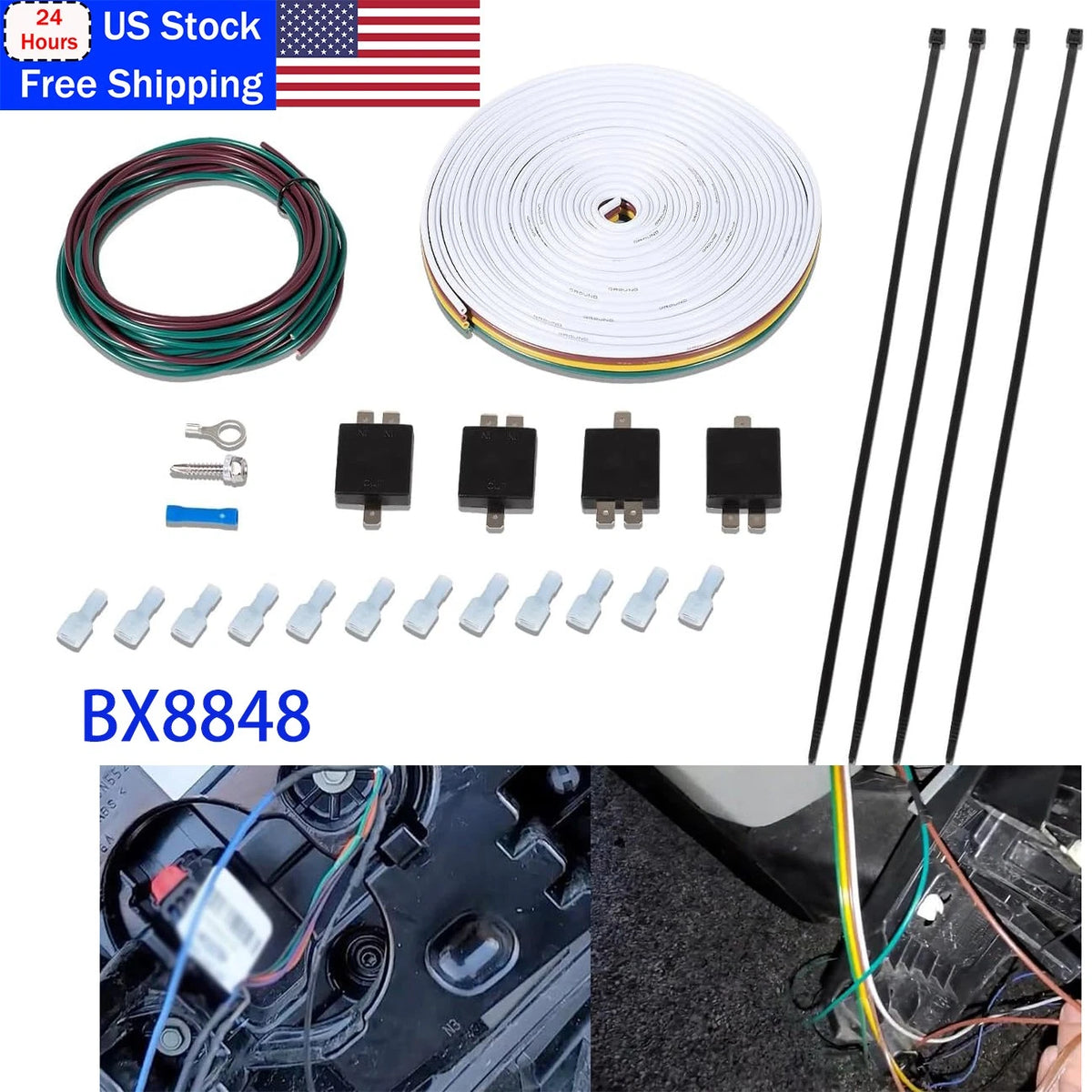 Tail Light Wiring Kit for RV Towing (BX8848)