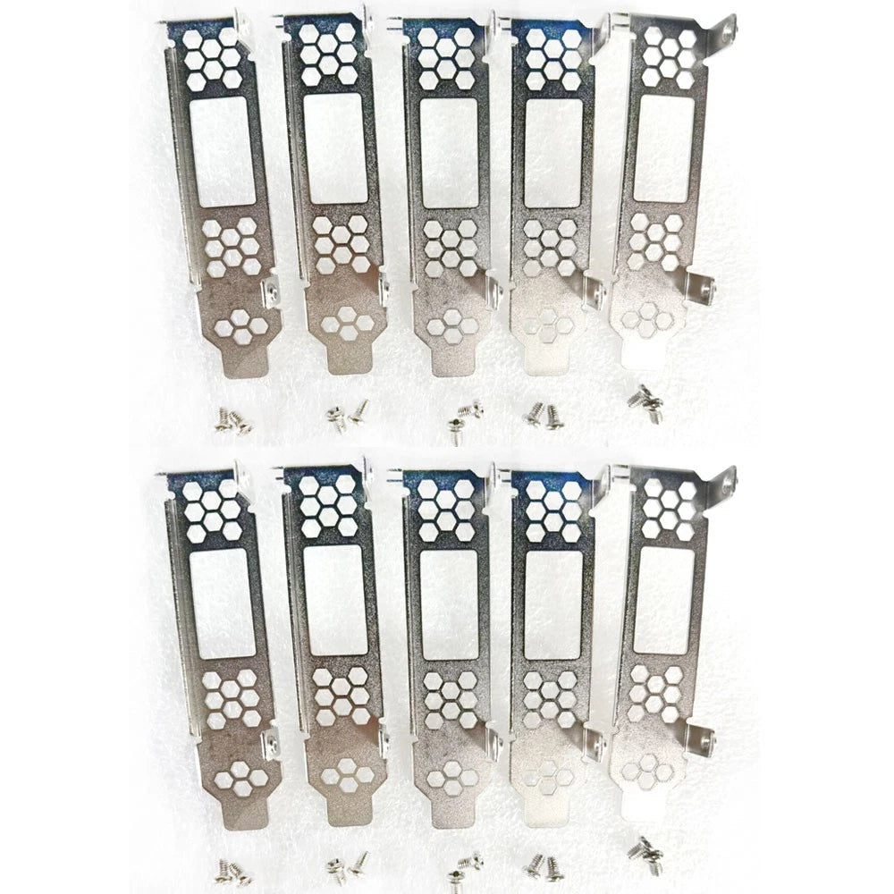 10 Pack Low Profile Bracket for DELL PERC H830 LSI SAS 9300-8e PCI-e HBA