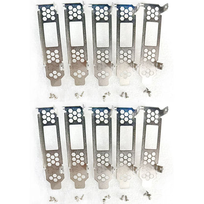 10 Pack Low Profile Bracket for DELL PERC H830 LSI SAS 9300-8e PCI-e HBA