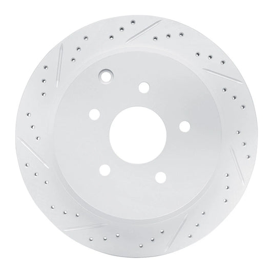 Set of 2 Slotted and Drilled Brake Rotors for Nissan Quest (2011–2017) ALX-PAU-DF-830-67089L-CLA5