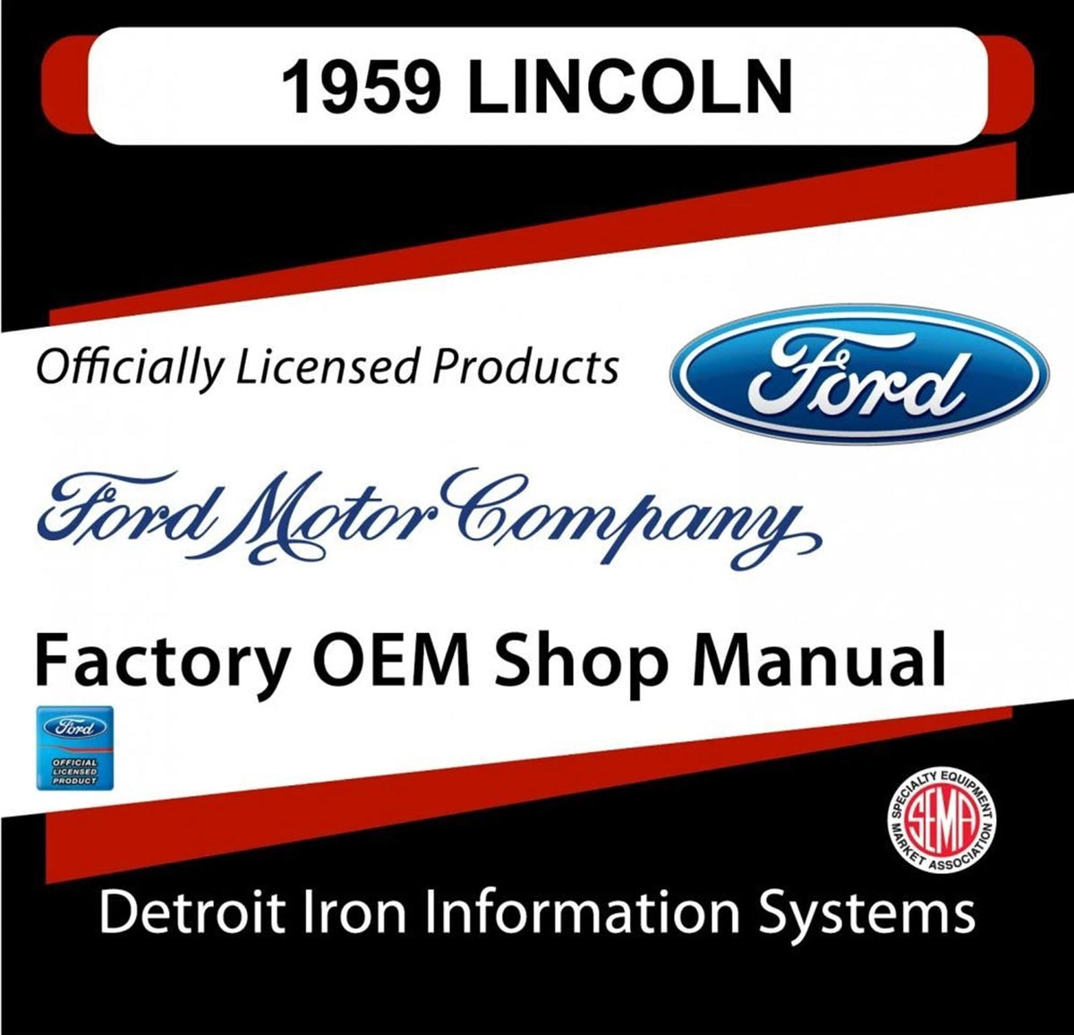Shop Manuals & Parts Books CD for 1959 Lincoln Continental Capri Premiere