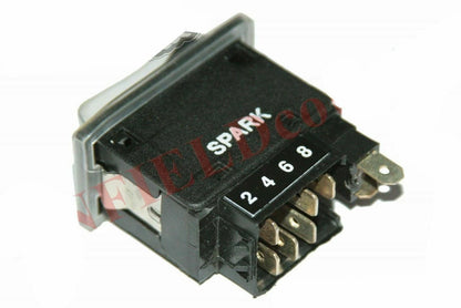 Rubber Protected Hazard Warning Light Switch for JCB Fork Lift