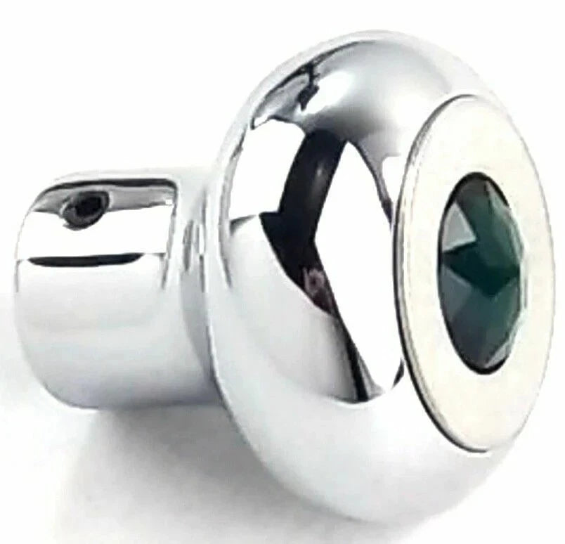 Deluxe Dimmer Control Knob Green Jewel for SS Block Letter 1/4" Shaft (95663)
