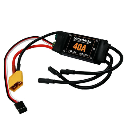 40A Brushless ESC Speed Controller 2-4S with XT60 Plug for RC