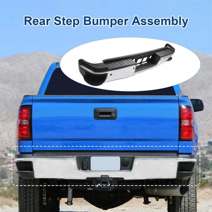 Chrome Rear Bumper for Chevy Silverado 1500 (2014–2018) GM1103175, GM1103179