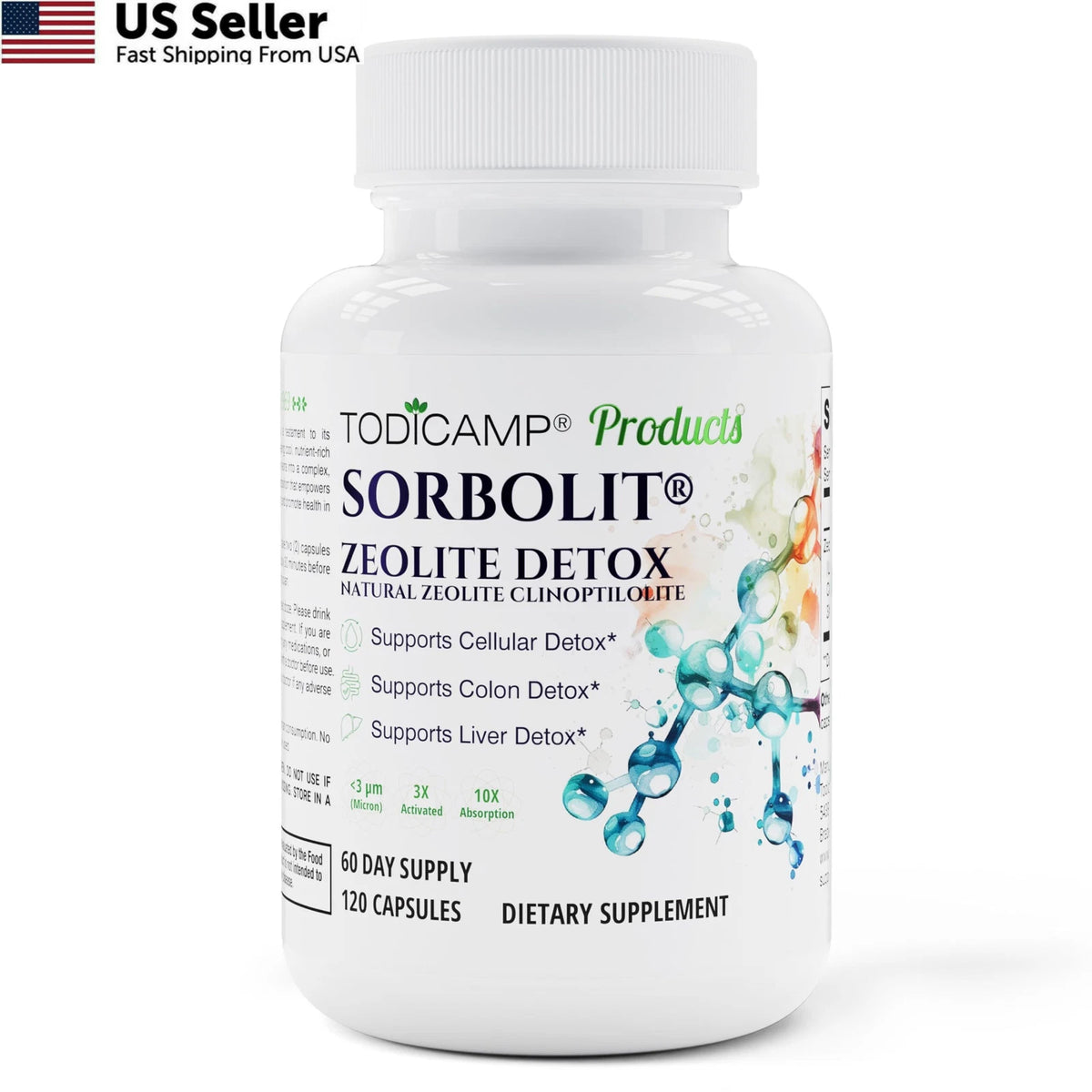 Zeolite Detox Charcoal for Adults - 120 Count
