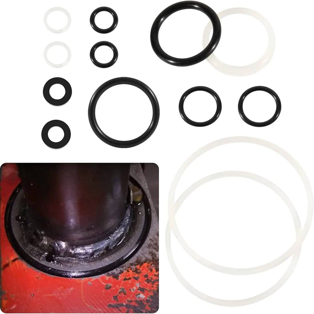 Seal Kits 214739 for Costco Arcan Dual Pump Plunger Floor Jack (3/3.25 Ton)