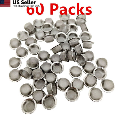 60pcs Pipe Screens for Various Applications (0.5 Inch)