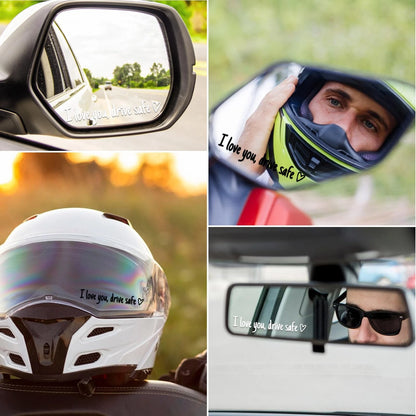 4Pcs Cute Car Decal for Rearview Window Mirror Sticker