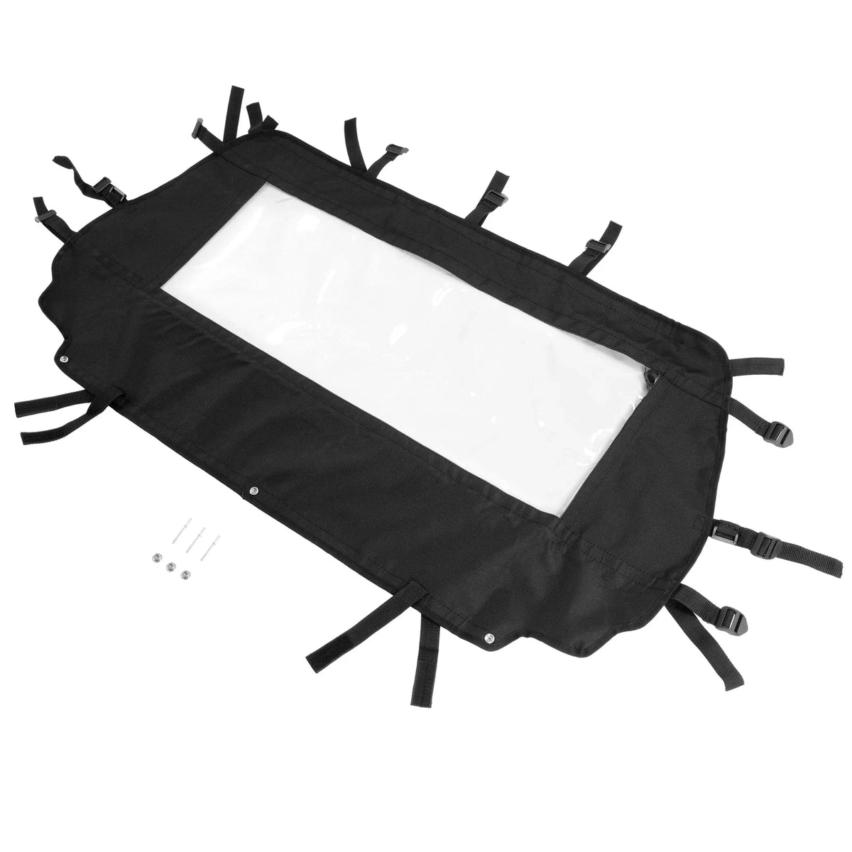 Rear Dust Barrier/Window for Arctic Cat Wildcat Trail (2014-2020) - Black Soft