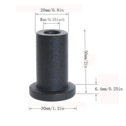Sliding Barn Door Spacers for Sliding Hardware (50mm/2inch) - Black