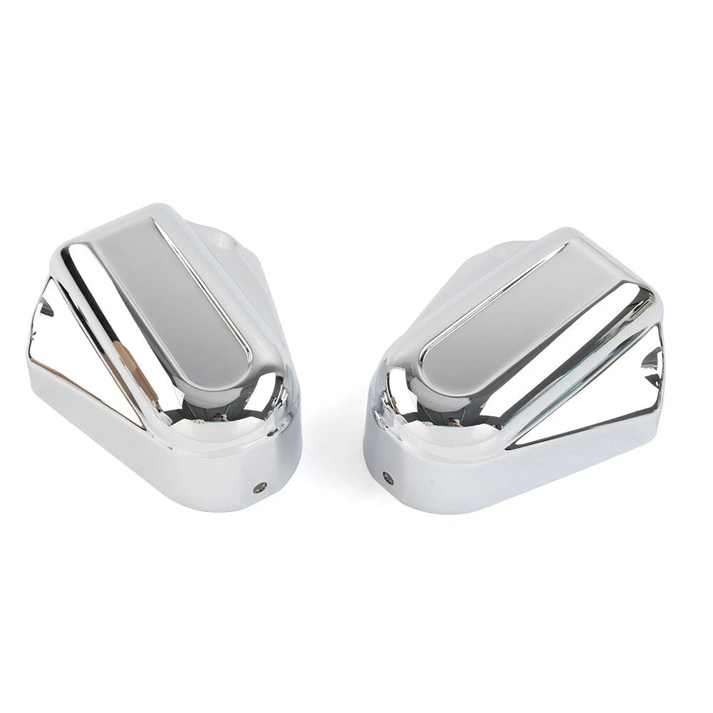 Chrome Bar Shield Rear Axle Covers for Harley Softail FLSTC FLSTN