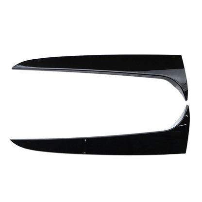 1 Pair Glossy Black Rear Window Spoiler Side Wing Trim for BMW X3 (2011–2017)