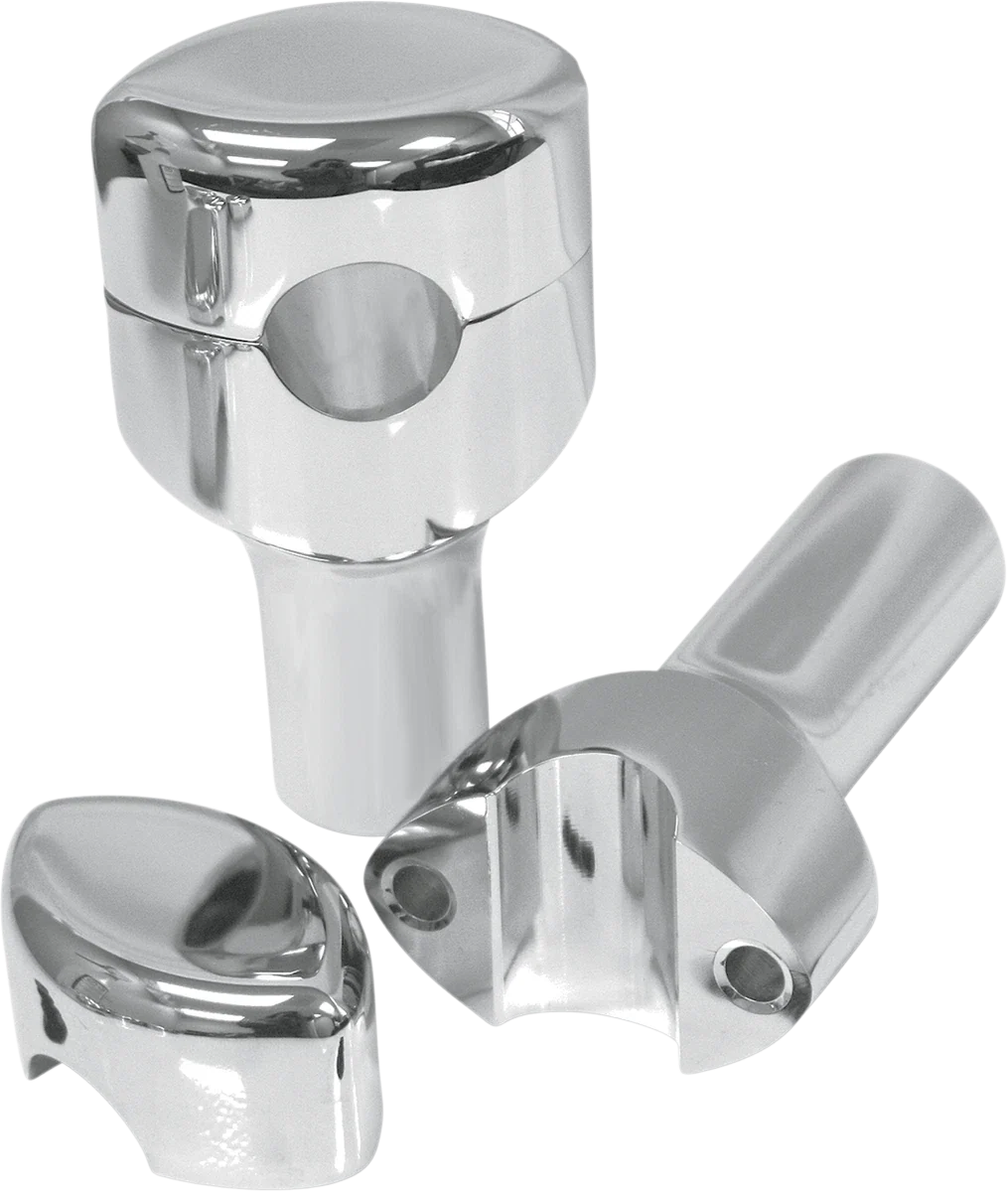 3" Chrome Handlebar Risers for LA Choppers 1-1/4" Handlebars