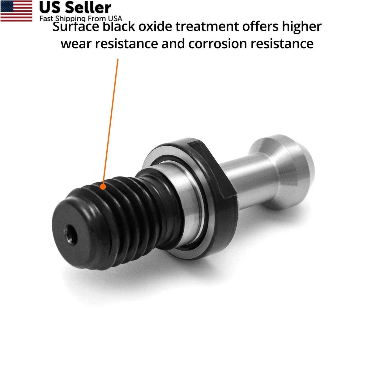 10Pcs CAT40 45° Pull Stud Retention Knob for HAAS CAT 40 CNC