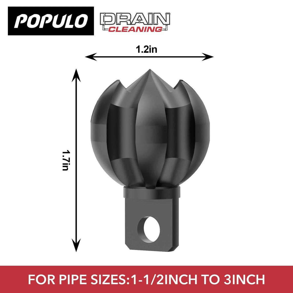 Drain Snake Cutter for 1.2 Inch Pipes (MultiFunctional)