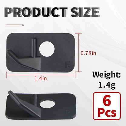 Set of 6 Recurve Arrow Rests for Right Hand Recurve Bows