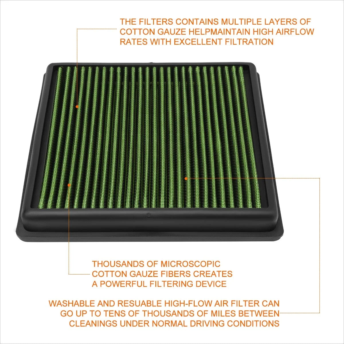 High Flow Reusable Air Filter for Mitsubishi Triton/L200 (2006–2015)
