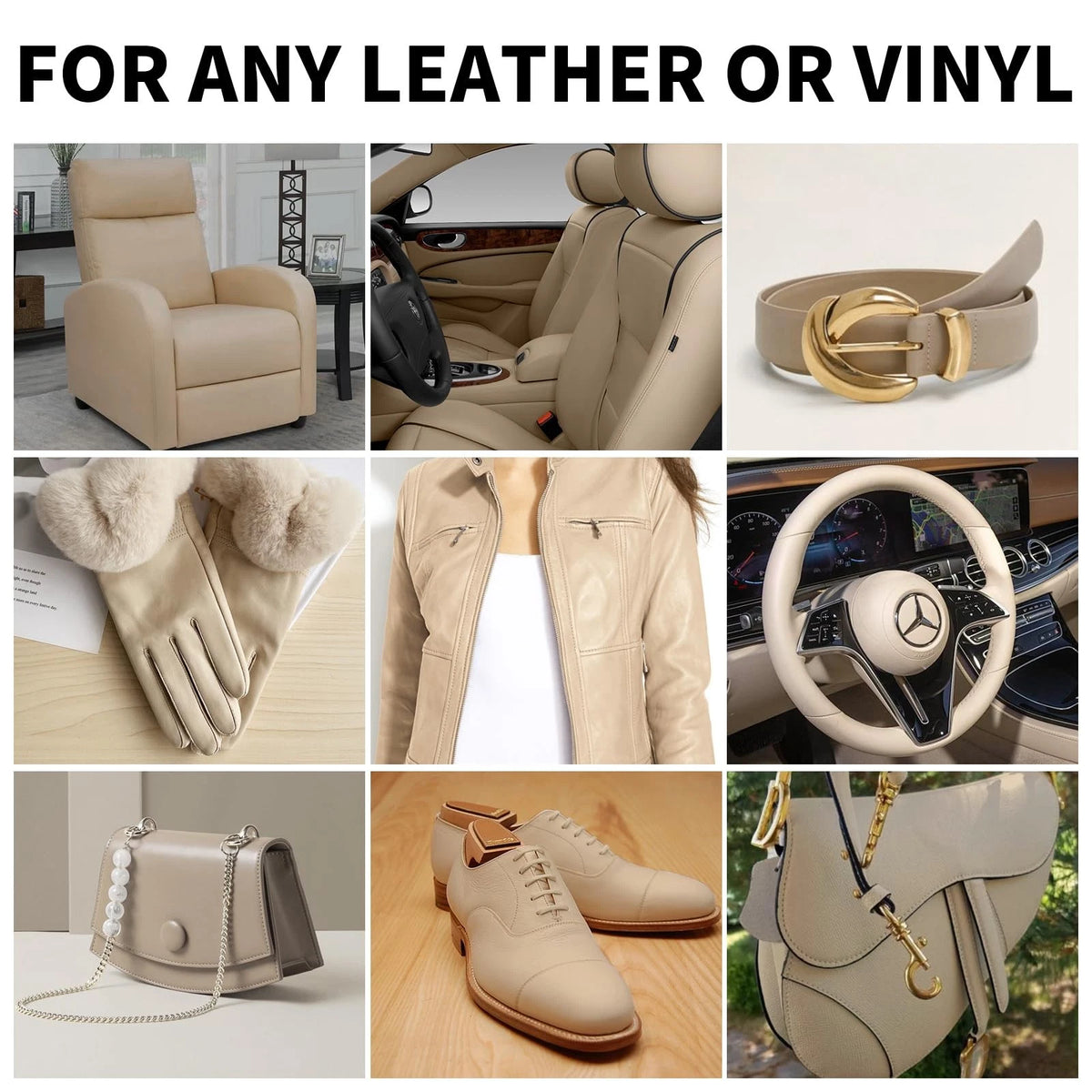 Leather Recoloring Balm 8.5oz for Automotive Interiors
