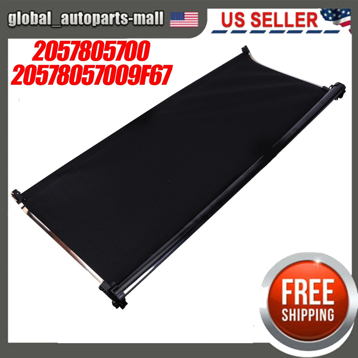 Sunroof Visor Roller Blind for Benz GLC300 W205 (2015–2020) 2057805700, 20578057009F67