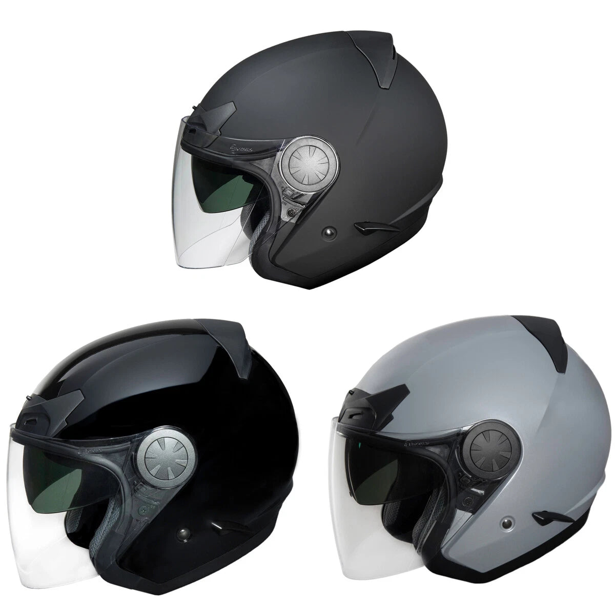 Fulmer Onyx Open Face Helmet for Adult (DOT Approved)