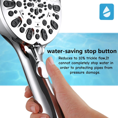 7-Spray Handheld Shower Head Combo (Chrome) for Universal Fit