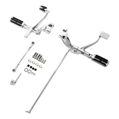 Forward Control Pegs Linkage Levers - Chrome for Harley Sportster 2004-2013