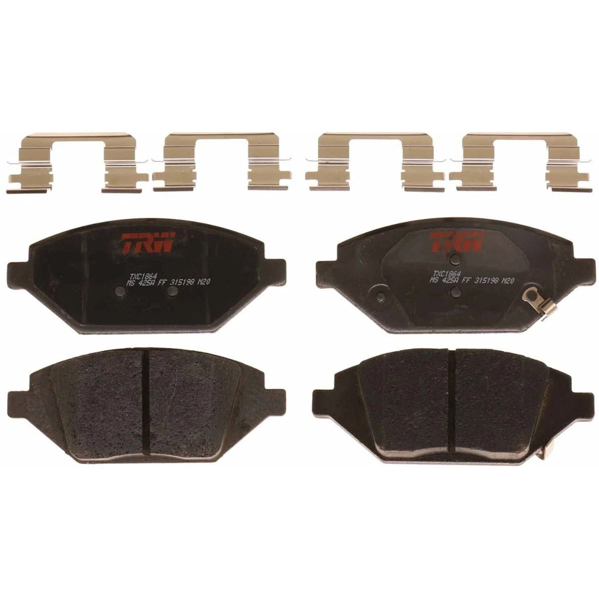 2X Brake Pad Set Front for Chevrolet Spark (2016) TXC1864, 42349238