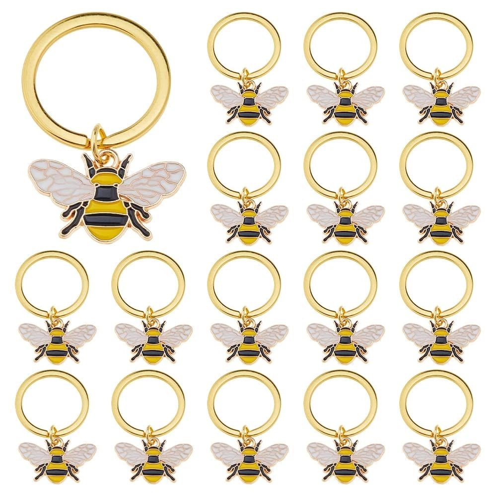 20PCS Bee Keyrings for (2010–2023)