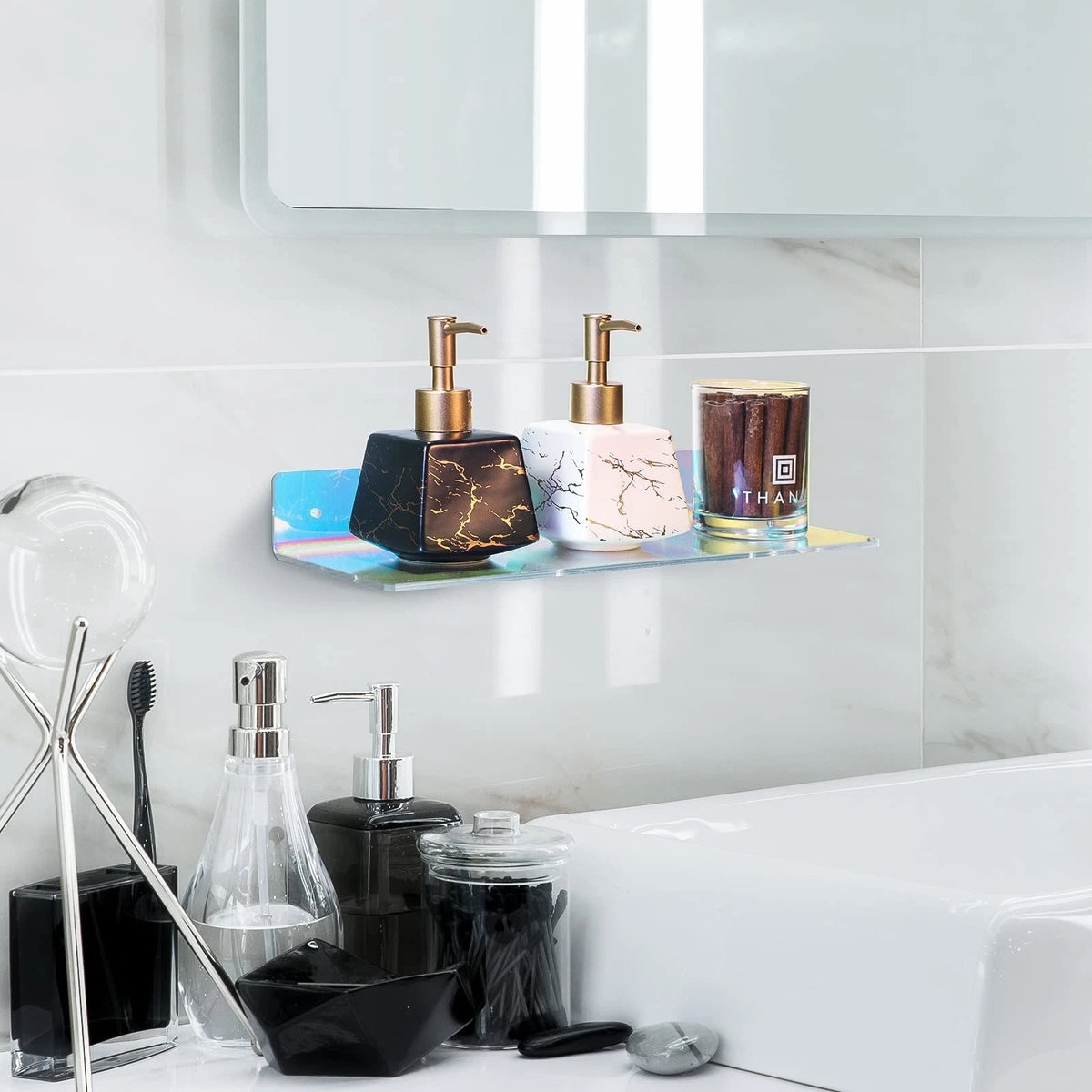 Floating Wall Ledge Bookshelf for
