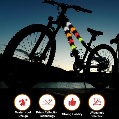 100 Pcs Arrow Reflective Stickers for Helmet (High-Visibility Waterproof)