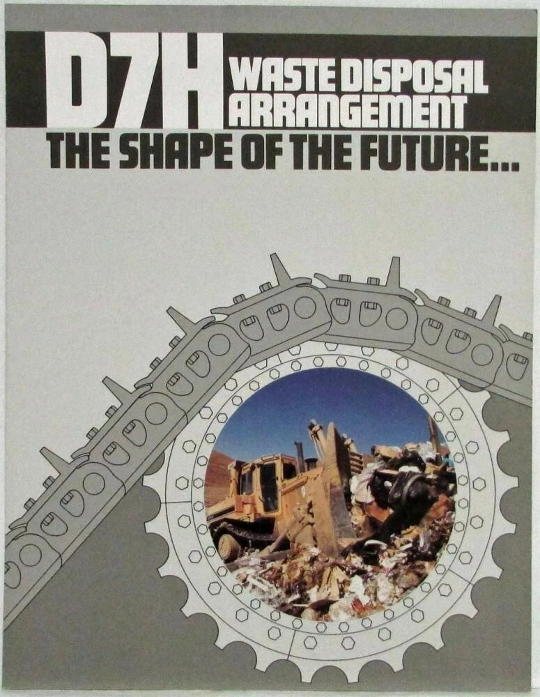 Caterpillar D7H Waste Disposal Sales Folder (1986–1996)