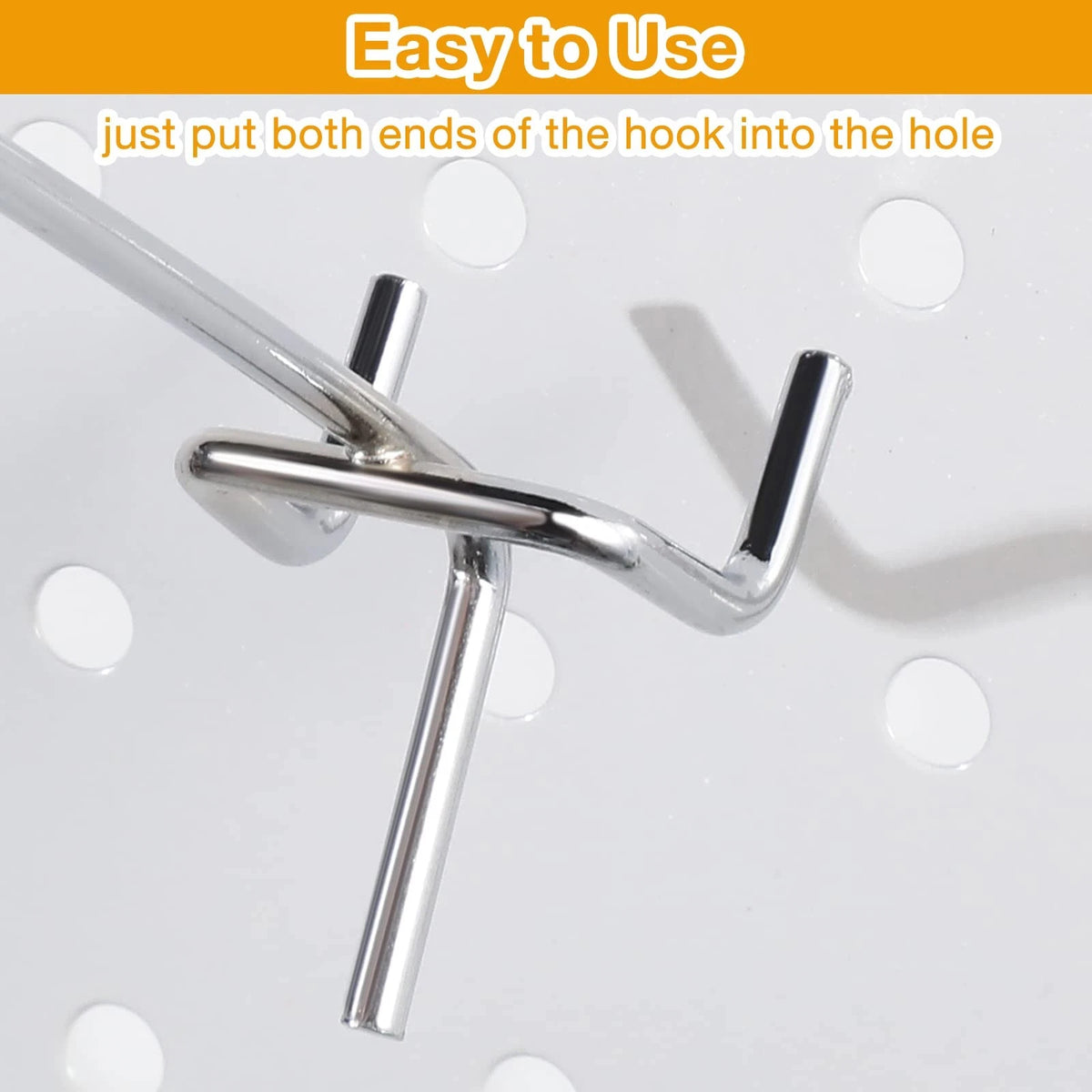 100 Pack Pegboard Hooks for Shelving Display